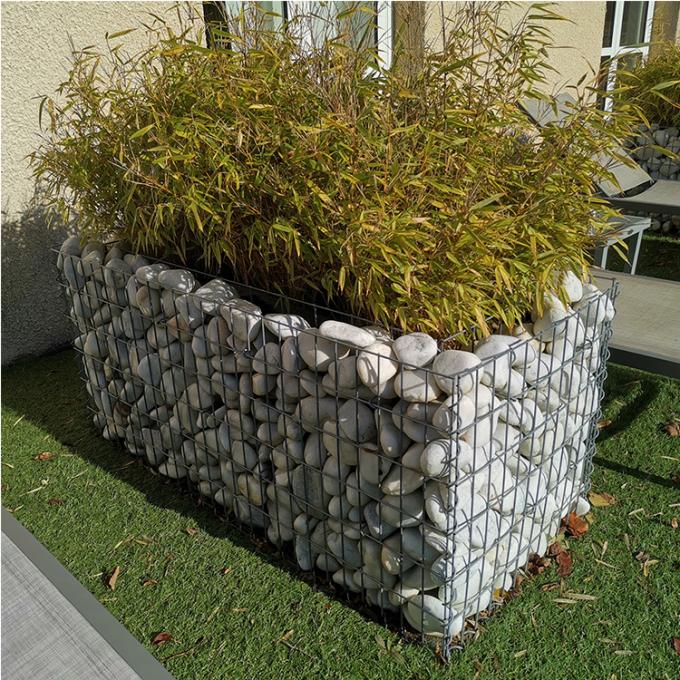 Loch-Metallkäfig-Stützmauer-Küstenlinien-Draht-Zaun Rock Walls 4.5mm Durchmessers 5x10 1