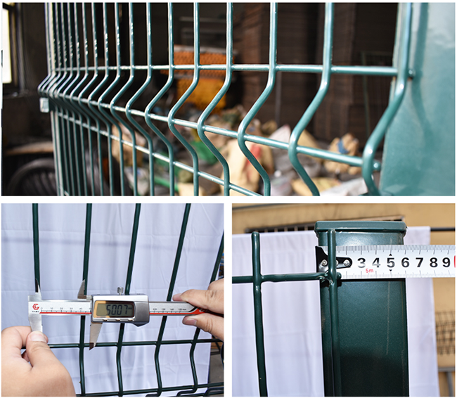 ECO freundliches PVC beschichtete Draht Mesh Fence, den 3D Sicherheit geschweißten Zaun kurvte 0