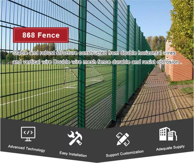 Sportplatz PVC beschichtete Draht-Mesh Fence Wrought Iron High-Sicherheit 868/656 0