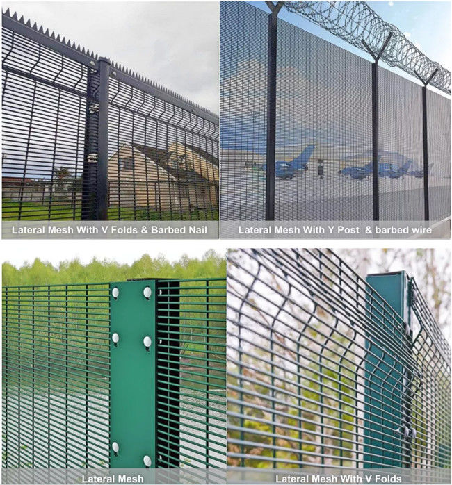 Geschweißter Draht Mesh Fence Anti Climb Highs der klaren Sicht Antides schnitt-358 Sicherheit 0