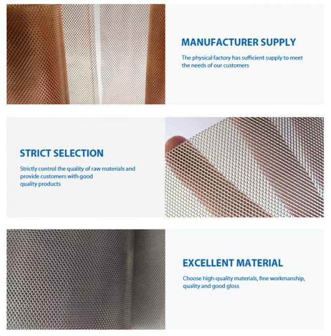 Kundengebundener Mikroloch-Streckmetall-Metalldraht Mesh For Industrial Usages 1