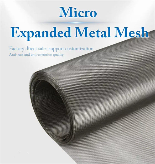 Kundengebundener Mikroloch-Streckmetall-Metalldraht Mesh For Industrial Usages 0