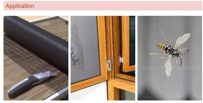 Einfaches spinnendes Aluminium Epoxidharz-überzogenes Fenster-Draht-Mesh Screens 14*14 1