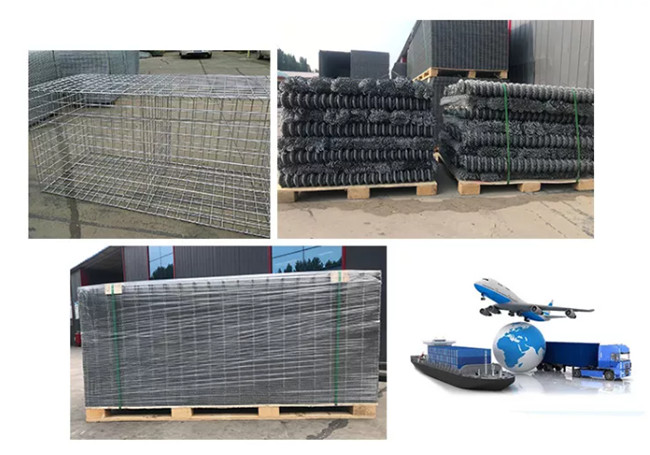 PVC beschichtete 1m x 1m x 1m geschweißter Gabions-Kasten-hoher Stabilitäts-Stahl-Maschendraht 2