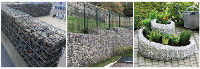 Galvanisiertes Galfan 50×50mm schweißte Wand Gabion Mesh For Designing Fence Retaining 2