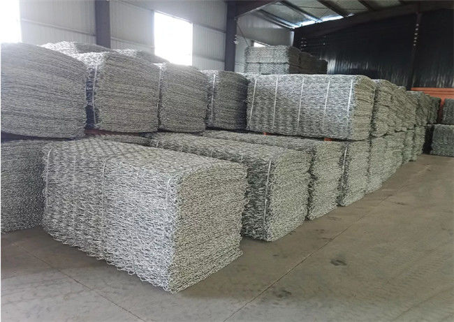 3mm Gabion Mesh Baskets Heavy Duty Triple verdrehten sechseckigen gesponnenen galvanisierten Stahl 1