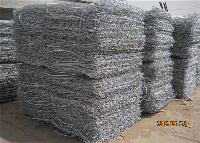 Galfan-Zn Al Coated Hexagonal Wire Mesh Gabion 100x100x100mm galvanisierte 0