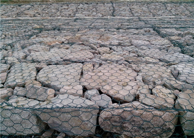 Galfan-Zn Al Coated Hexagonal Wire Mesh Gabion 100x100x100mm galvanisierte 2