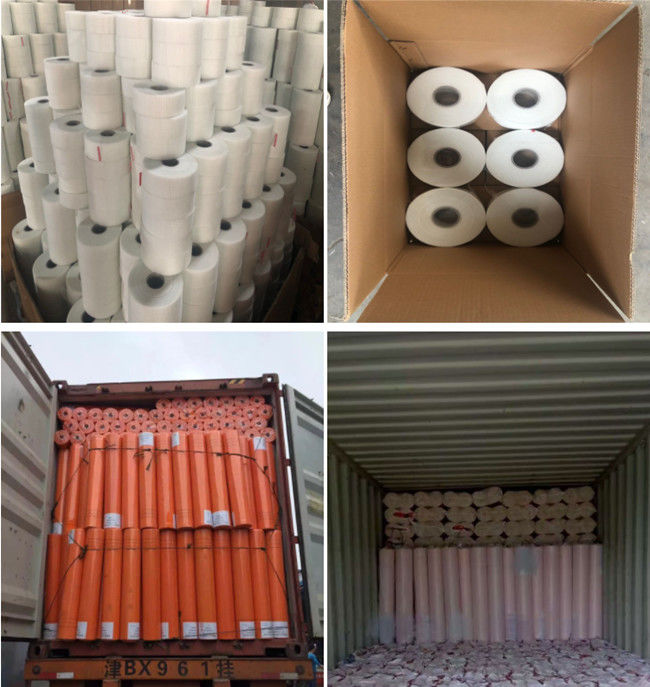 50mm breite Rolle Fiberglas-Filetarbeits-Mesh Self Adhesive Drywalls 90m 1