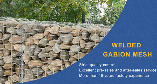 Gewundener Draht 4 x 1 x 1 M Landscaping Wall Welded Gabion Mesh With 4mm 0