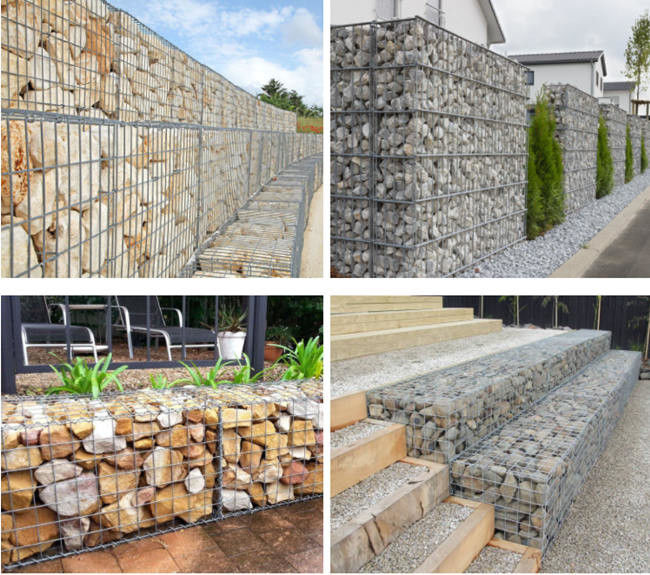 Hochfester Dura-Schutz Gabion Sea Wall 200*100*100 schweißte Draht-Stützmauer 2