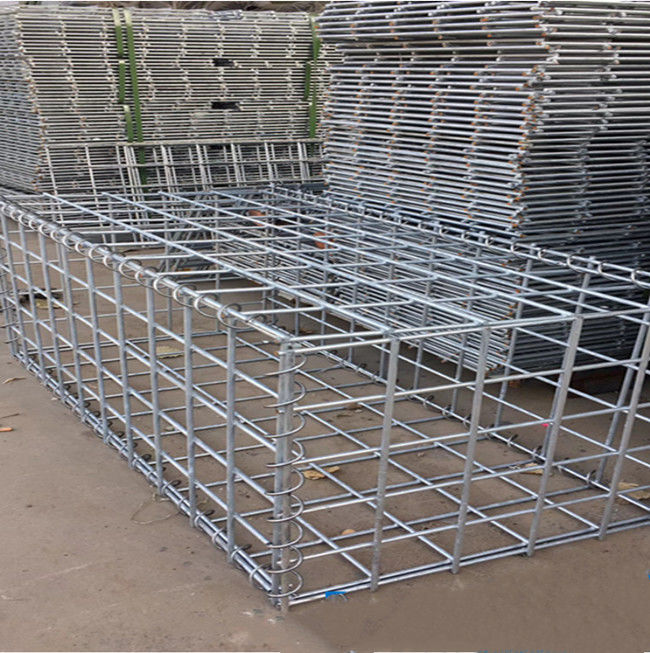 Steinwand-Zaun Metal Cage Filled HBGB 6mm Durchmesser ISO 9001 Gabion mit Felsen 0