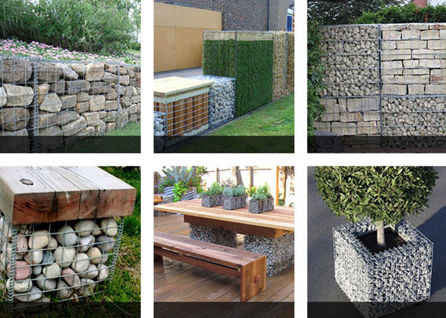 4mm Durchmesser 2.0x1.0x0.5 schweißte Gabion Mesh Baskets Anti Erosion 2