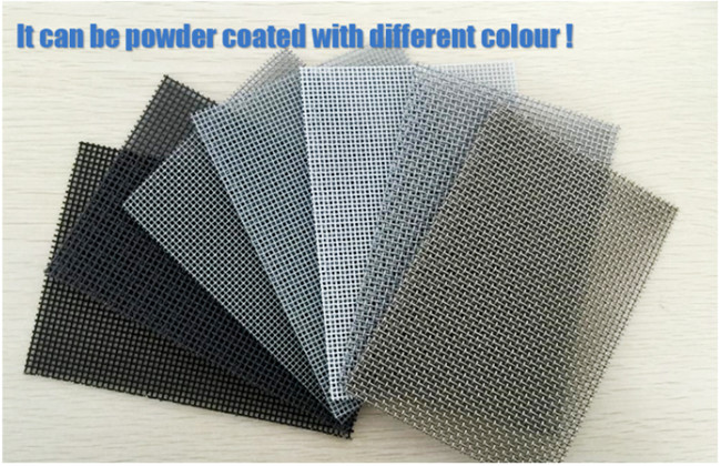 18x14 0.6m Schwarzes Mesh Screen Fabric des Breiten-Fenstergitter-Maschendraht-HBGB 1