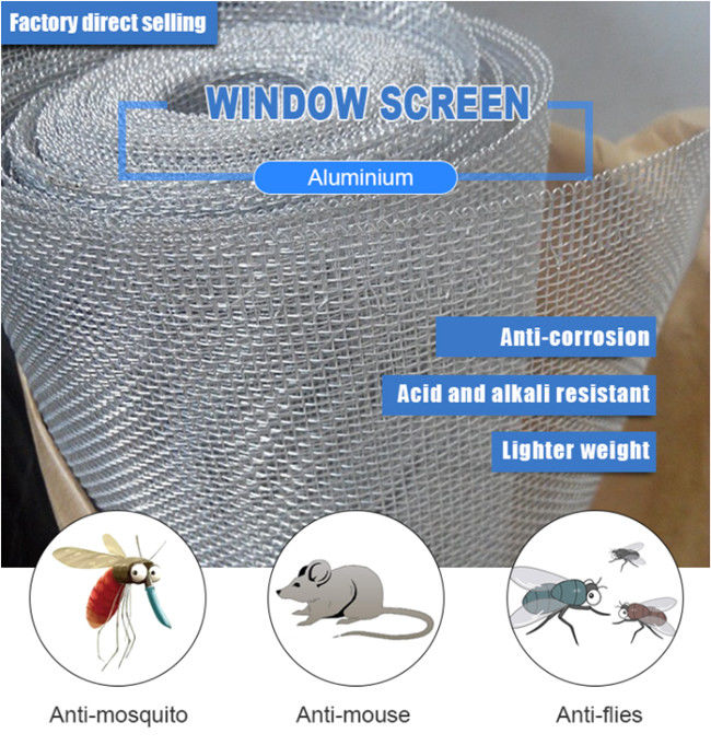 18x14 0.6m Schwarzes Mesh Screen Fabric des Breiten-Fenstergitter-Maschendraht-HBGB 0
