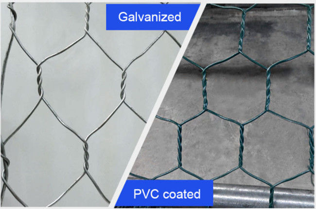 1×1×1m PVC beschichtete Gabion Mesh Baskets 380 Stützmauer Mesh Cages Mpa HBGB 1
