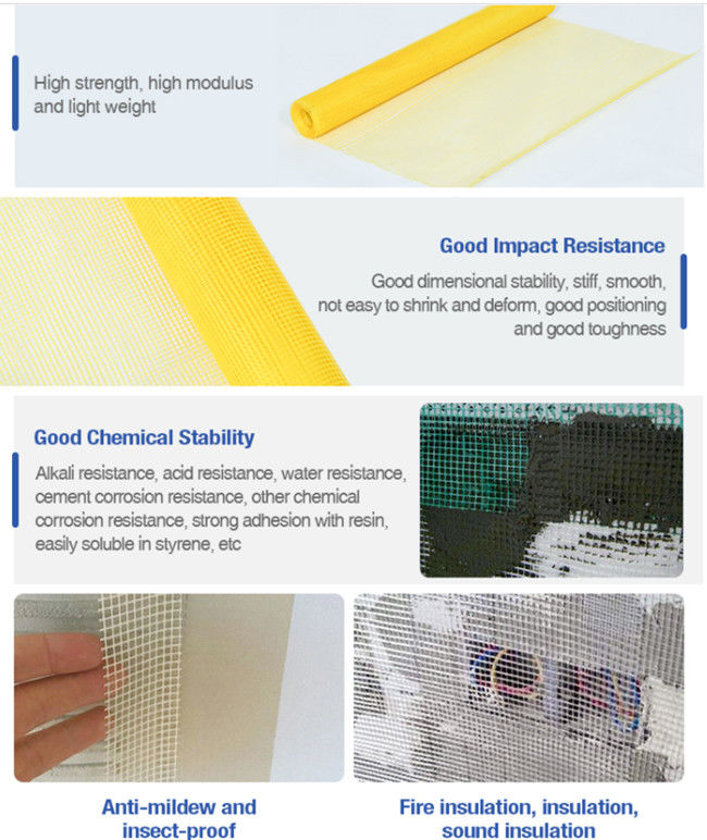 Fiberglas-Mesh For Concrete Countertopss 5x5 120g 4*4 Glasfaser Mesh Fabric 0