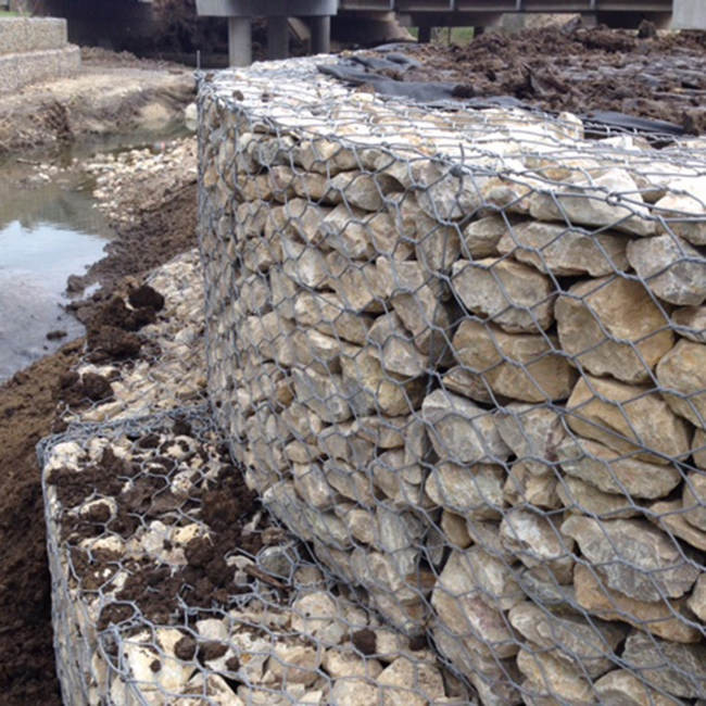 4m x 2m x 0.3m Gabion Stein-Käfig-heißer eingetauchter galvanisiertes Eisen-Stahl 3
