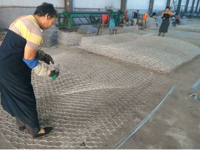 Flex-PET beschichtete sechseckigen Gabion Mesh Baskets HBGB Hochwasserschutz PVCs 2