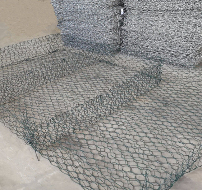 Heiße eingetauchte galvanisierte Durchlässigkeit Gabion Mesh Basket 0.3m 4m für Flussbank 0