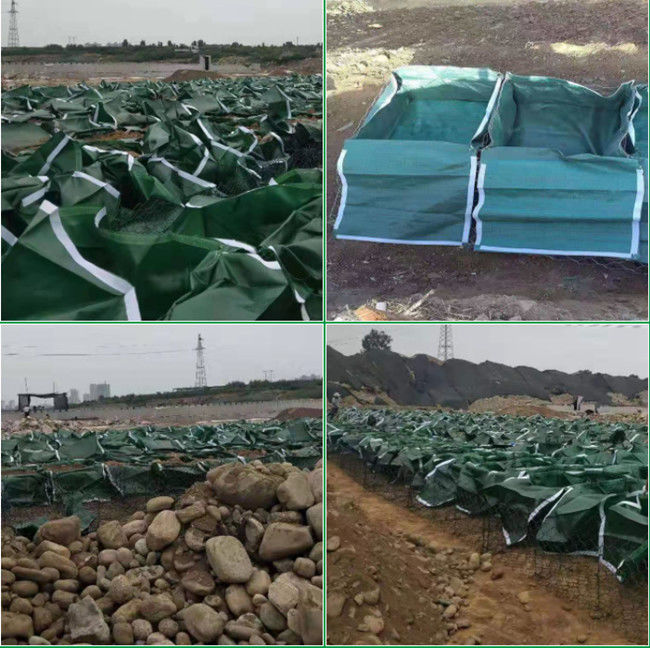 Wasserdichter 1*1*1m gesponnener Geotextilien HAUSTIER Gabions-Tasche ISO SGS 1