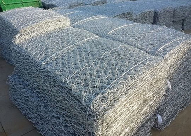 2x1x0.5m heißes eingetauchtes galvanisiertes PVC beschichtete Gabions-Kasten-Grün-Hochwasserschutz 2