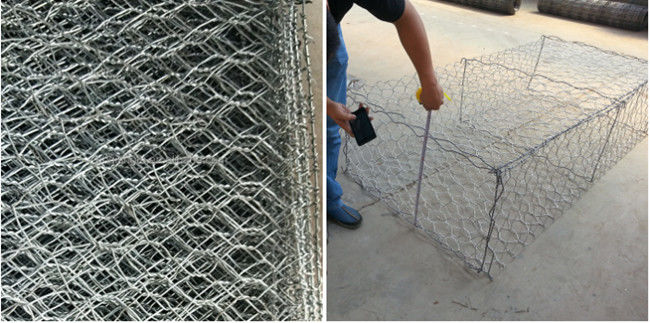 Salband-Draht HBGB 4x1x1m galvanisierter Gabion Kasten-3.4mm für Damm 2