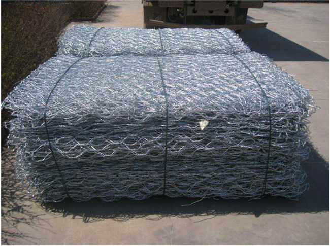 4x1x1m galvanisierte Gabions-Kasten-Antikorrosions-sechseckige gesponnene Masche 2