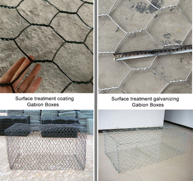 2.4mm bis 3.9mm Galfan Gabion Korb-heißes eingetaucht galvanisiert für Steigungs-Bau 0