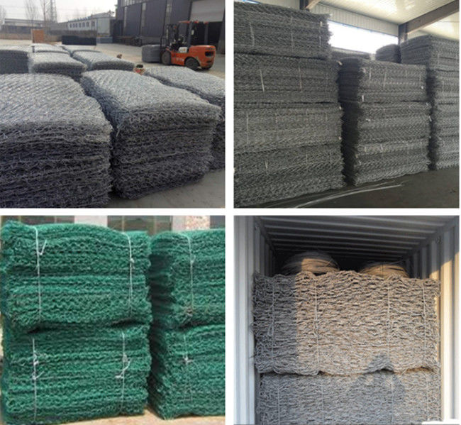 2x1x1m Hexe schweißte galvanisierten Bindungs-Draht Gabions-Kasten-Al Coateds 2.2mm 3