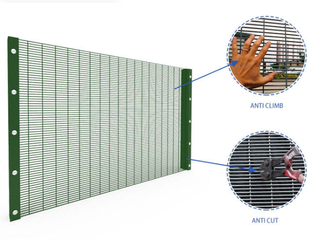 Pulverisieren Sie beschichtenden Antischerantiaufstieg Mesh Fence Prison Security 0