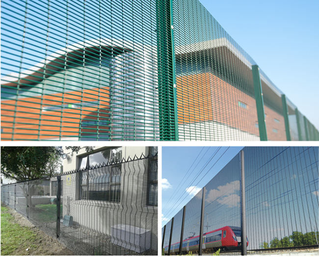 Pulverisieren Sie beschichtenden Antischerantiaufstieg Mesh Fence Prison Security 1