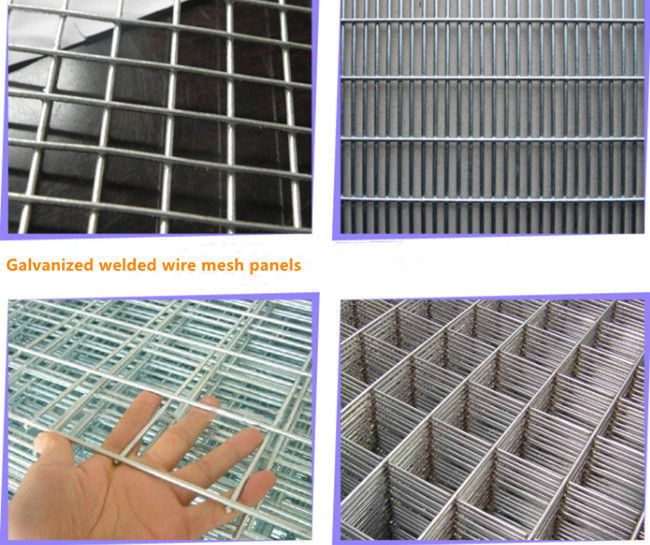 Galvanisierter Draht Mesh Sheets Panels des Silber-2×2in 2×4 BWG 13 2.11mm hochfest 3