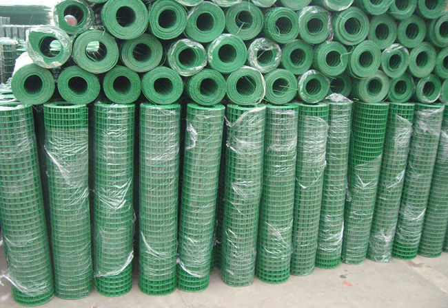 25.4mm grünes Vinyl beschichtete geschweißtes Messgerät Draht-Mesh Panelss BWG 16 1