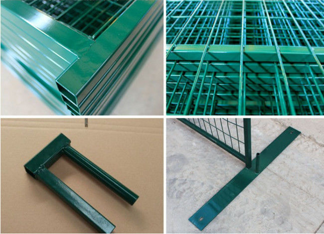 1.5mm 6' ' vorübergehender Bau-Zaun Panel Q235 der tragbaren Sicherheits-×9.5 0