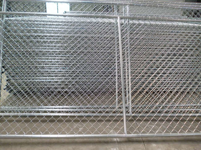 Heißer eingetauchter galvanisierter Kettenglied-vorübergehender Bau-Zaun Panel 14ft 50×50mm 0