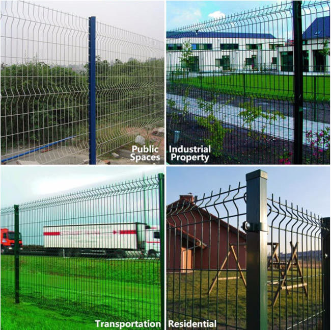 Dreieck 3d, das Landstraße PVCs Mesh Fencing Curved Iron For verbiegt 2