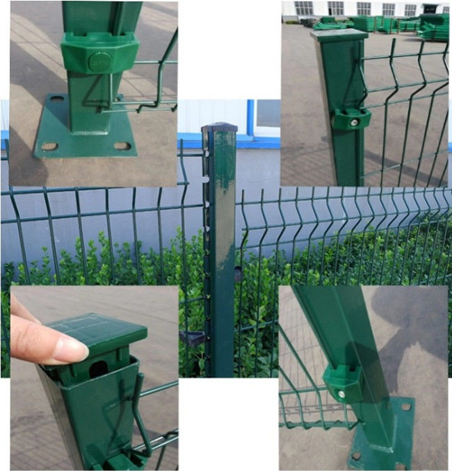 3D kurvte Pulver-PVC beschichteten Draht Mesh Fence Galvanized 200×65mm 4.5mm 2