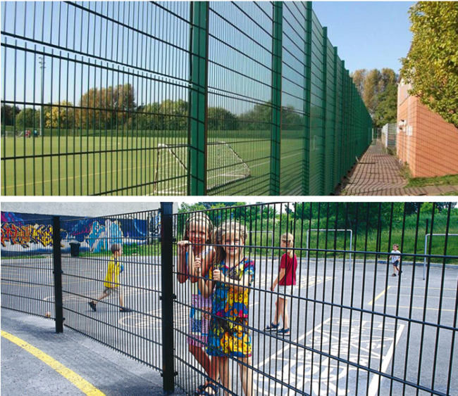 Doppeltes L3m 868 schweißte PVC beschichteten Posten Draht-Mesh Fence Withs 48x1.5mm 2