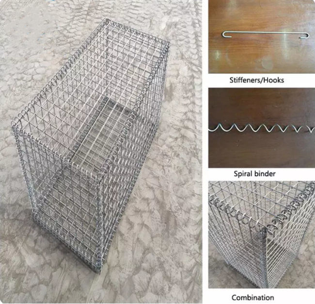 In hohem Grade galvanisierter Kohlenstoffstahl schweißte Gabion für Baugewerbe-Schutz-Wand 1