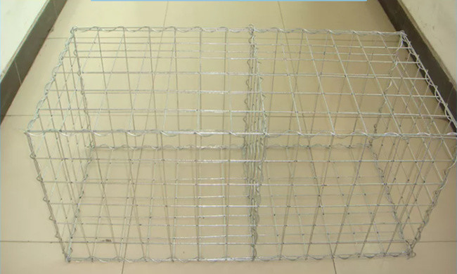 Steinkäfig-Wand schweißte Mesh Gabions 4mm Loch des Draht-Messgerät-5x5 cm 0