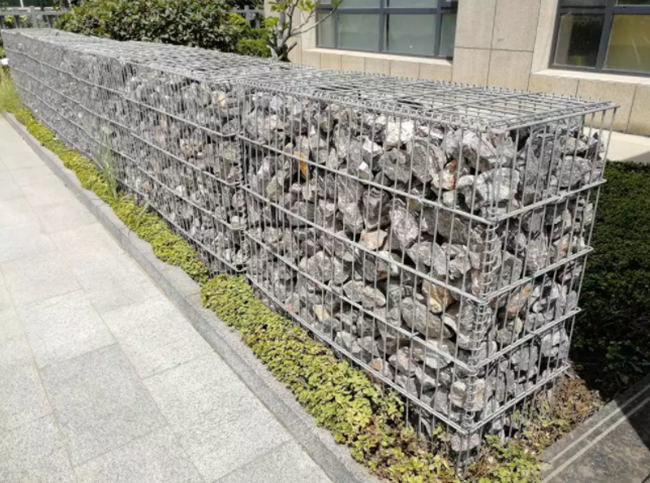 Geschweißter Mesh Gabions Retaining Wall Basket dekorativer Käfig Diy 2x1x1m 1