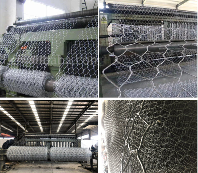 4m x 2m x 0.3m Gabion Stein-Käfig-heißer eingetauchter galvanisiertes Eisen-Stahl 2