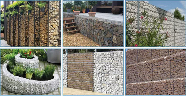 100 x 80 x 30cm galvanisierter Gabions-Kasten schweißten verstärkten Steinzaun 3