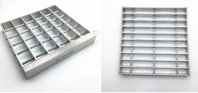 Einfache Fußgängerstange, die Tray Hot Dip Galvanized Catwalk-Stahl zerreibt 0