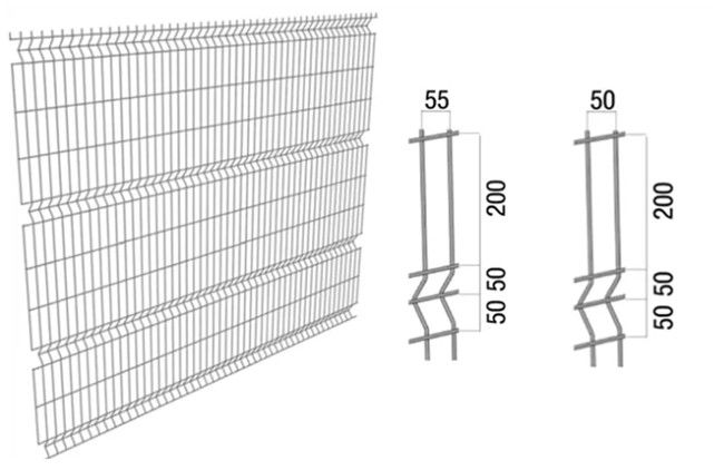 4mm geschweißtes Verbiegen Draht-Mesh Panels Home Decorative Metal-3d kurvte 0